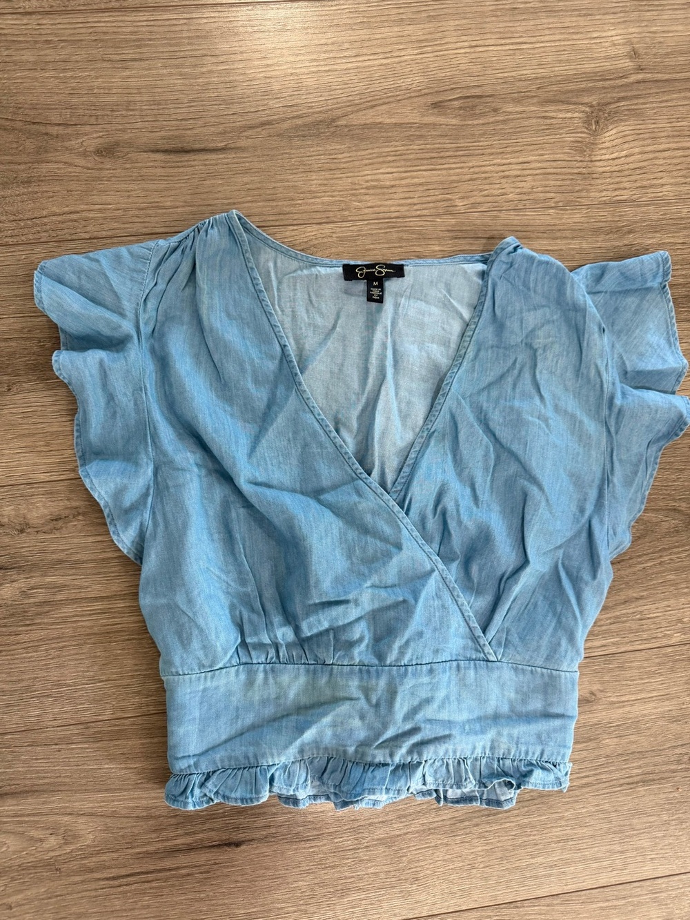 Jessica Simpson Light Blue Crop Top